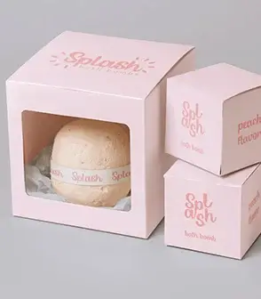 CBD-Infused Bath Bomb Box Packaging