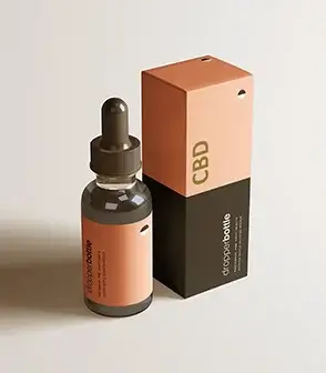 CBD Oil Dropper Bottle Box Packaging