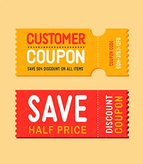 Discount Coupon Card Packaging Inserts