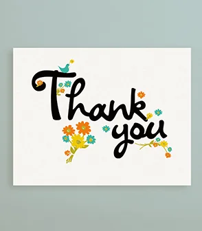 Printed Thank You Card